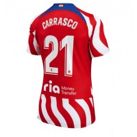 Atletico Madrid Yannick Carrasco #21 Fotballklær Hjemmedrakt Dame 2022-23 Kortermet